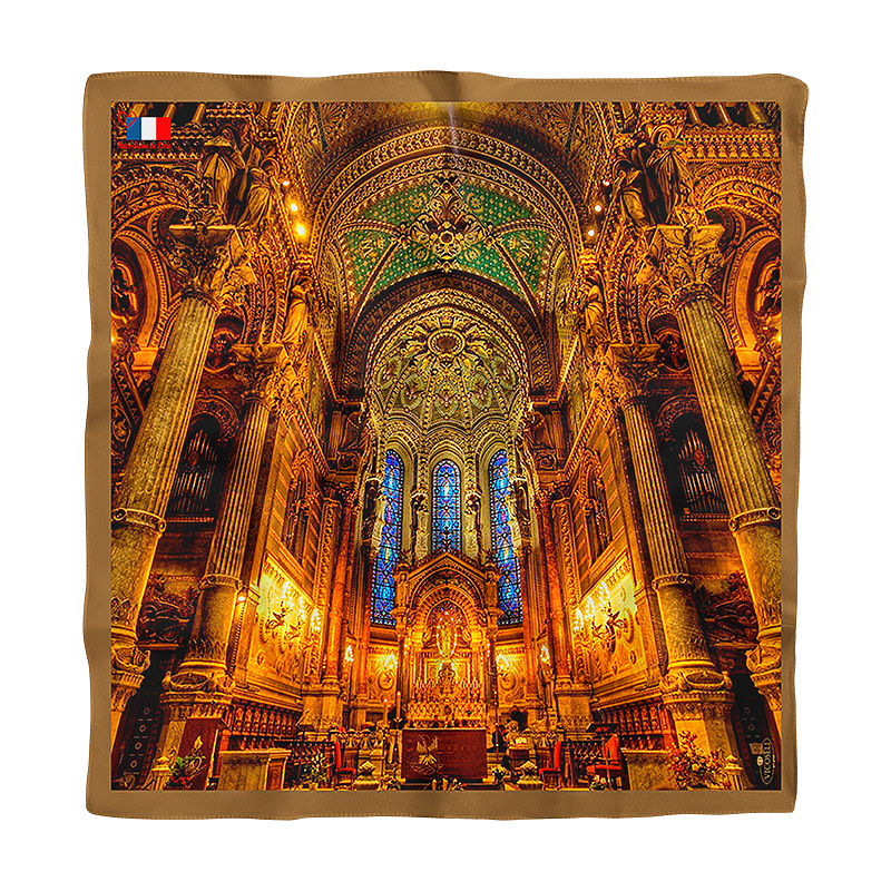 Хустина з натурального шовку Notre Dame de Paris 2