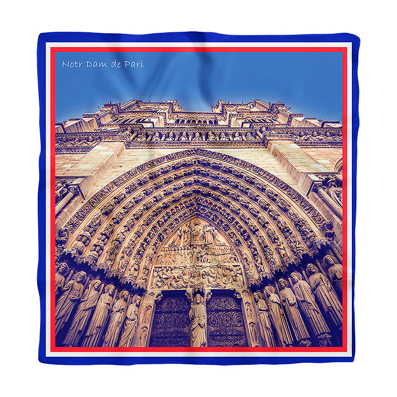 Хустина з натурального шовку Notre Dame de Paris 3