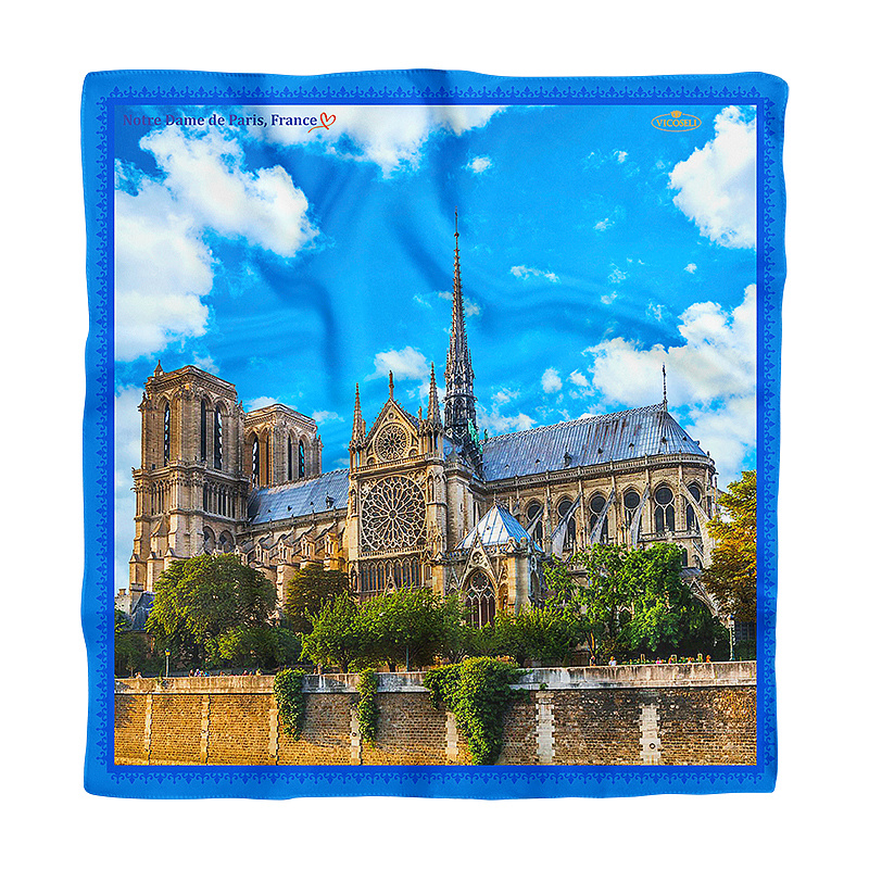 Хустина з натурального шовку Notre Dame de Paris 1