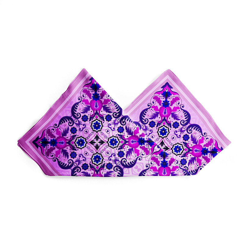 Хустина з натурального шовку Violet spring
