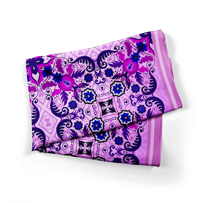 Хустина з натурального шовку Violet spring
